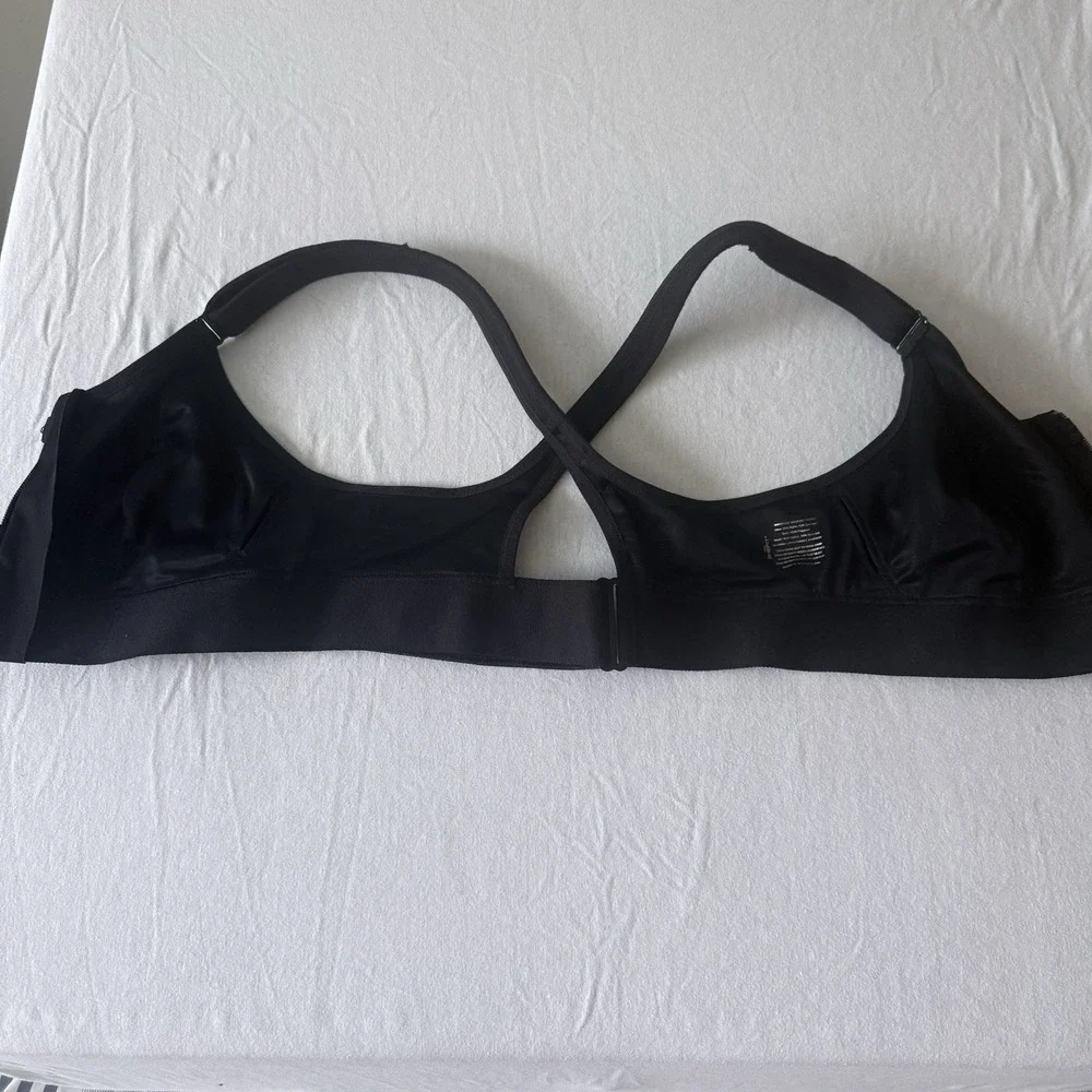 SHEFIT ULTIMATE Black Luxe Sports Bra Support Workout Fitness Activewear Size L